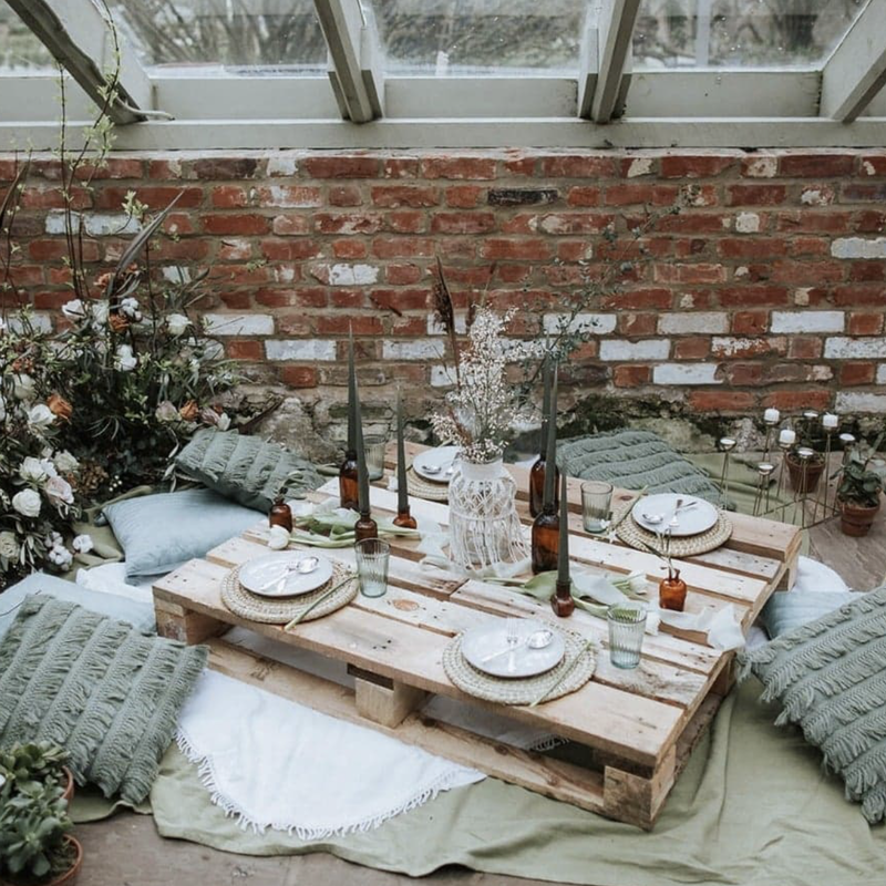 Wedding Garden Seating Area