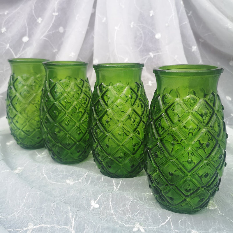 Green Pineapple Vase