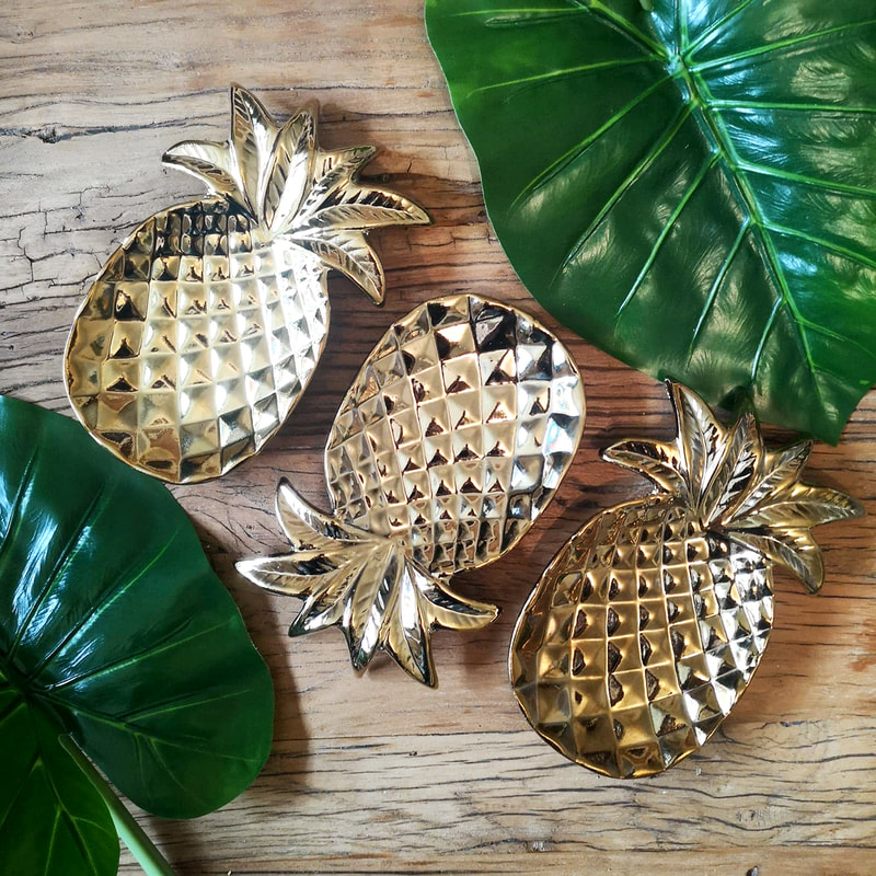 Gold Pineapple Dishes
